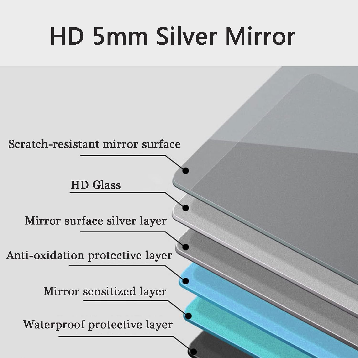 Wavy Floor Mirror 160x60cm
